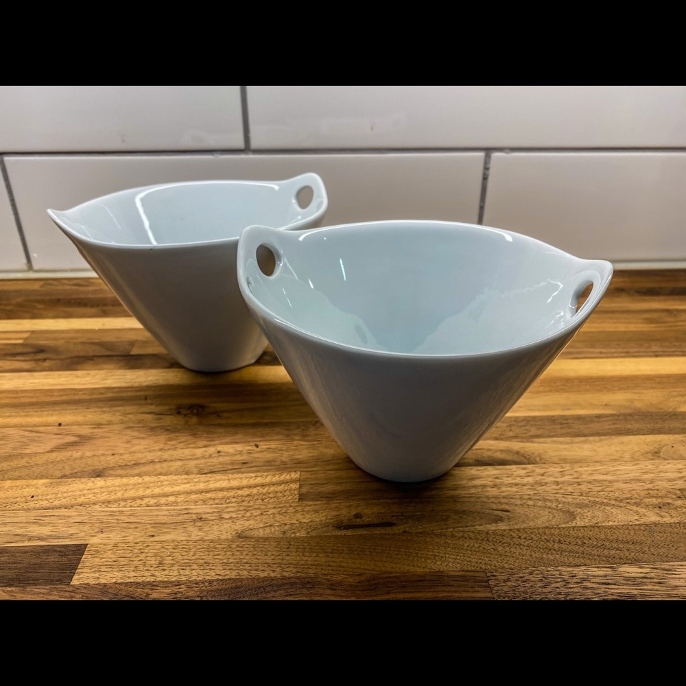 Crate and Barrel 6.5” Kai Noodle Bowls, 4